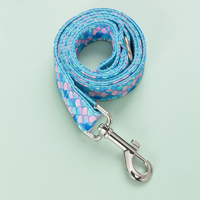 Mermaid Pet Collar Leash Dog Leash — product detail