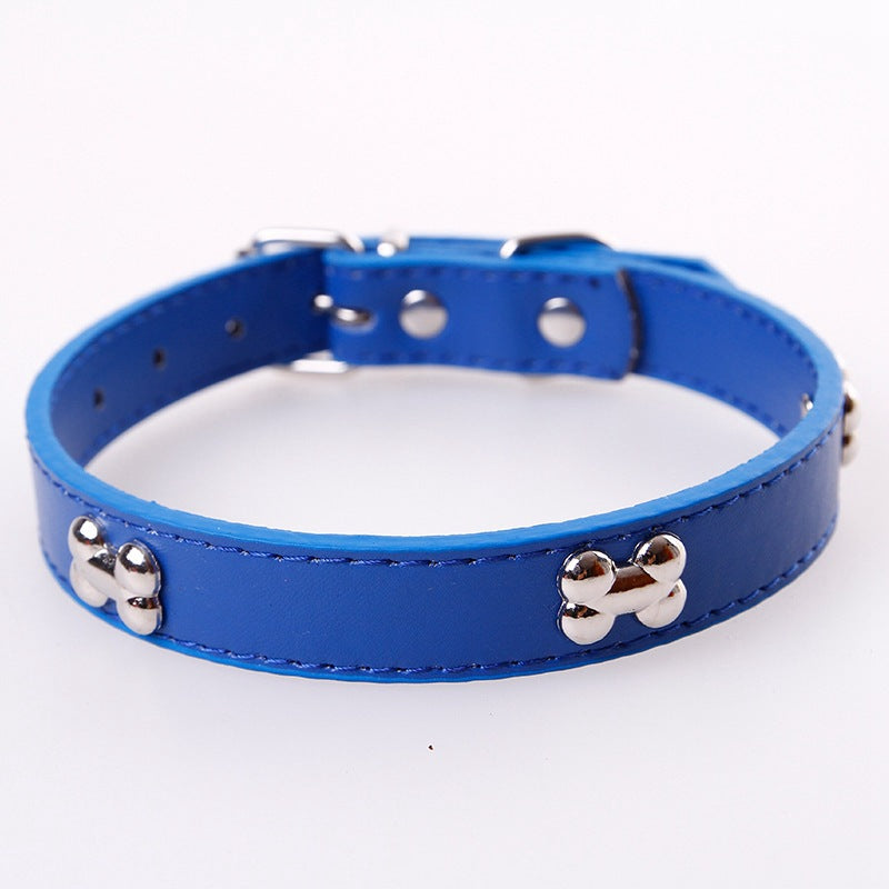 Fashionable Personality Pet PU Neck Ring Accessories — product detail