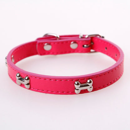 Fashionable Personality Pet PU Neck Ring Accessories — product detail