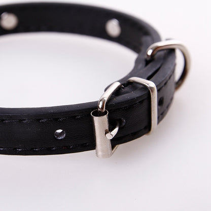 Fashionable Personality Pet PU Neck Ring Accessories — product detail