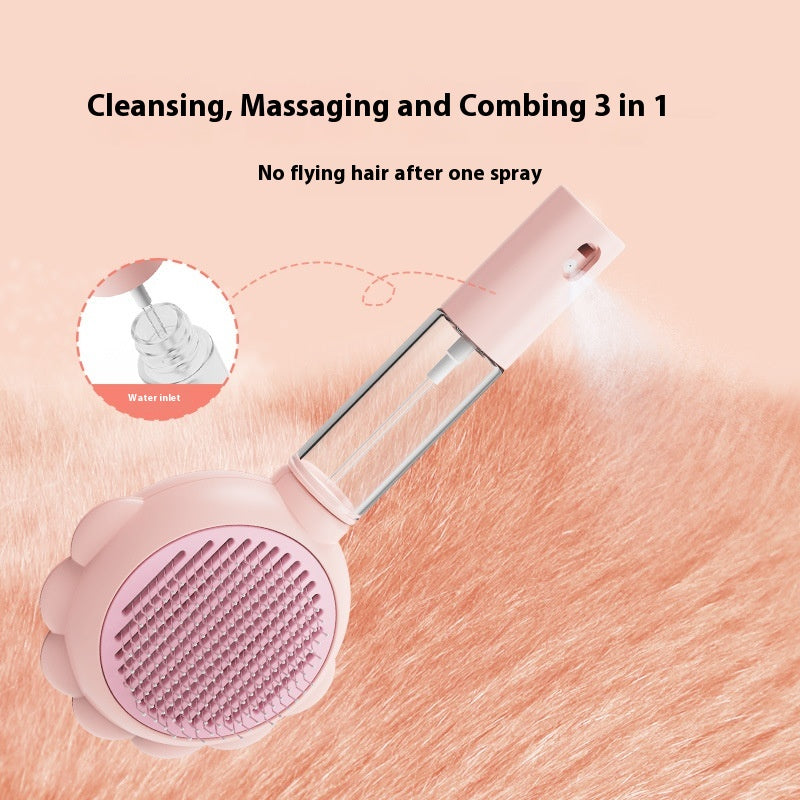 Spray & Self-Cleaning Pet Grooming Brush — product detail