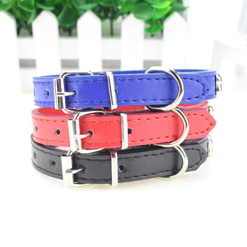 Fashionable Personality Pet PU Neck Ring Accessories — product detail