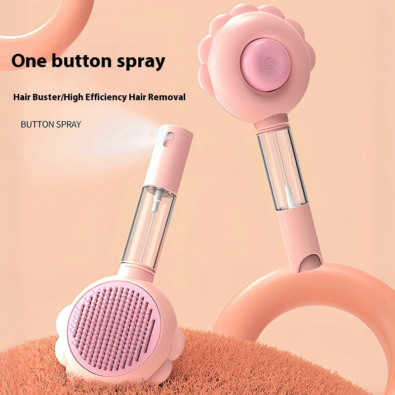 Spray & Self-Cleaning Pet Grooming Brush — product detail