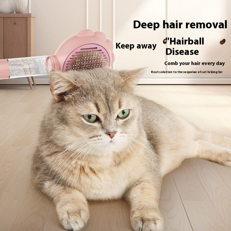 Spray & Self-Cleaning Pet Grooming Brush — product detail