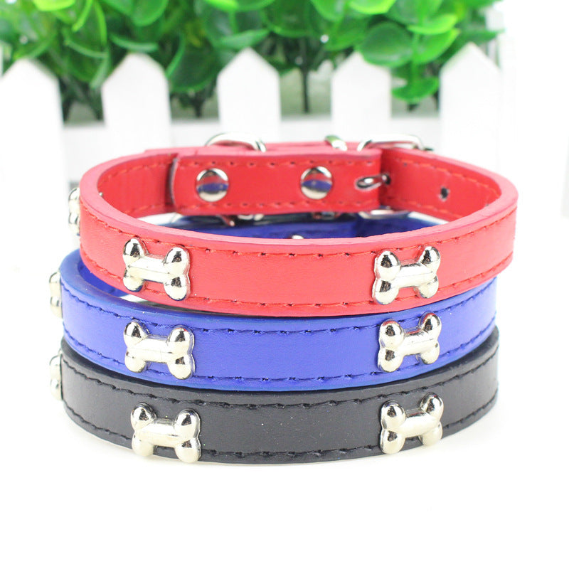Fashionable Personality Pet PU Neck Ring Accessories — product detail