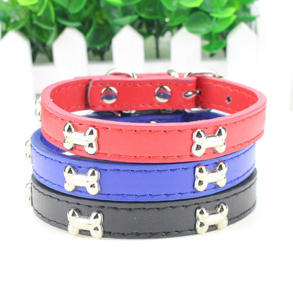 Fashionable Personality Pet PU Neck Ring Accessories — product detail