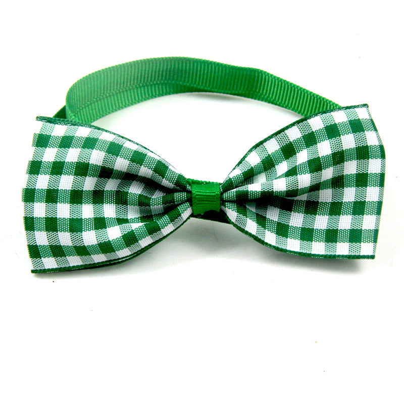 Plaid Pet Bow-Tie Collars — product detail