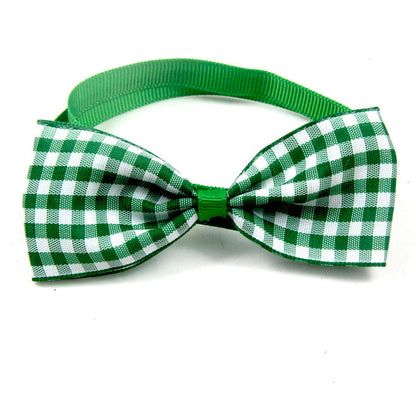 Plaid Pet Bow-Tie Collars — product detail