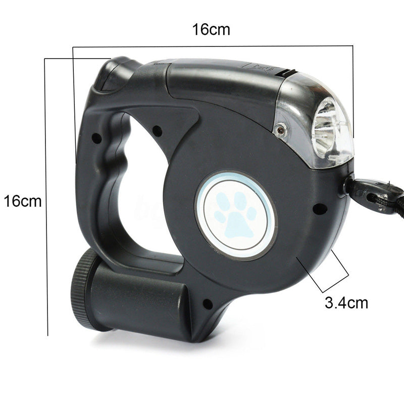 Three-in-one Retractable Dog Leash With Flashlight — product detail