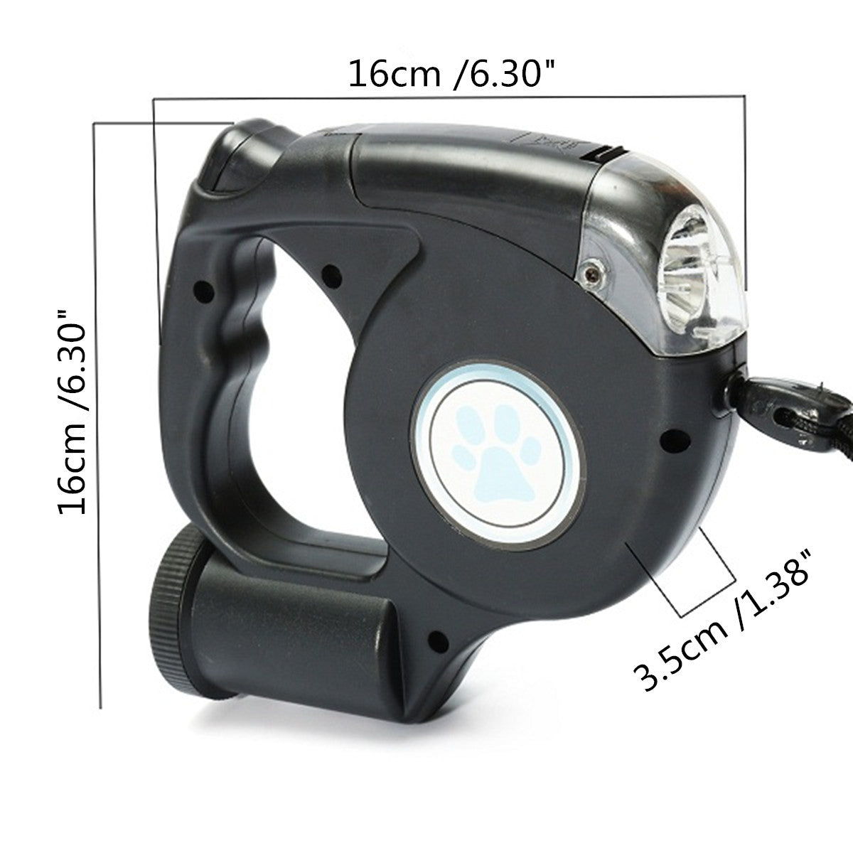 Three-in-one Retractable Dog Leash With Flashlight — product detail